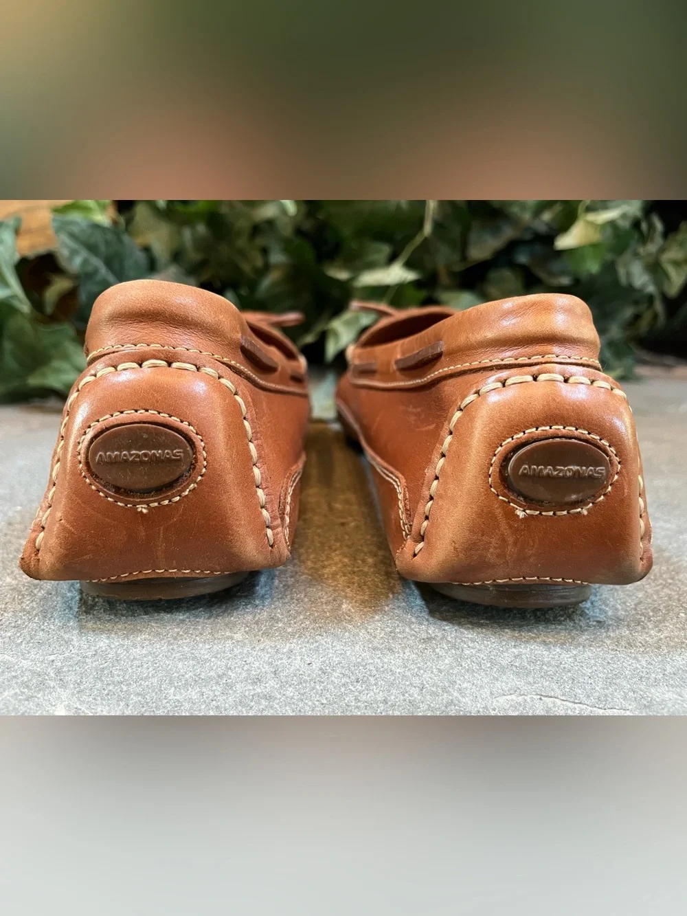 Orvis Kiltie Tassel Loafers Driving Shoes Brown Leather Brazil Men's Size 8M